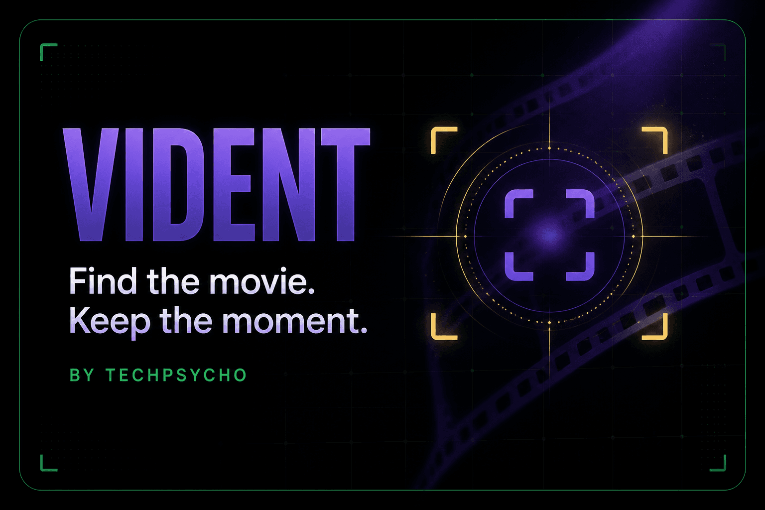 Vident movie recognition artwork